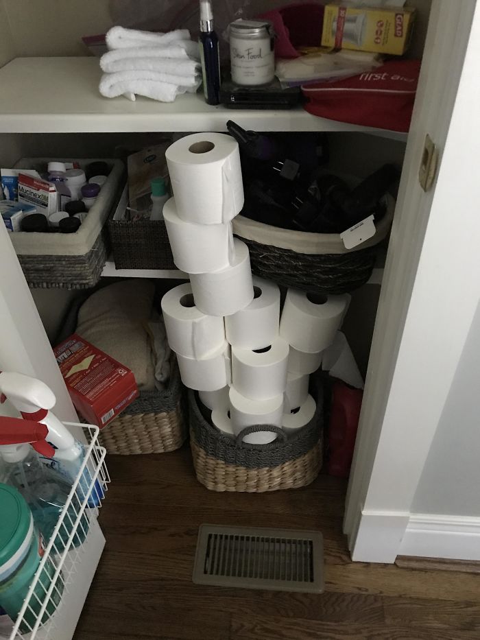 Wife Asked Me To Put All The Toilet Paper We Bought In The Basket
