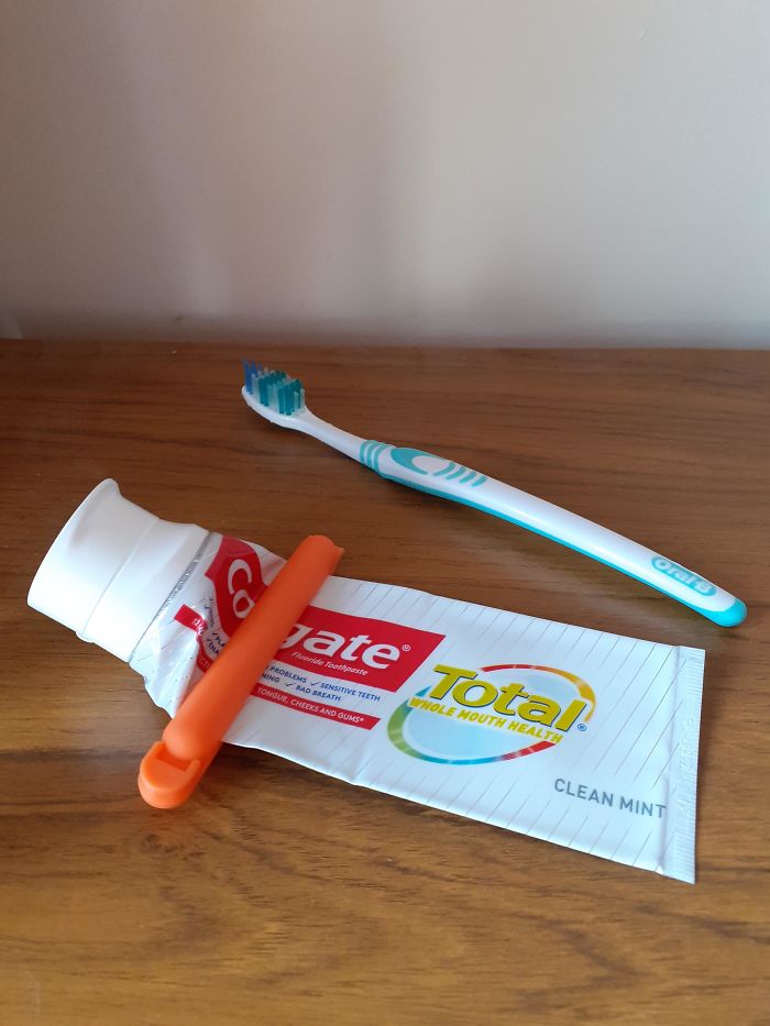 Use A Food Clip On Your Toothpaste