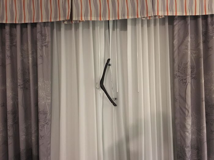 Hotel Curtain Won’t Stay Closed. No Problem