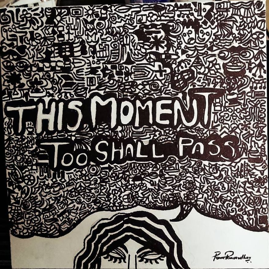 How I Express My Entangled Emotions Through Brush Strokes.