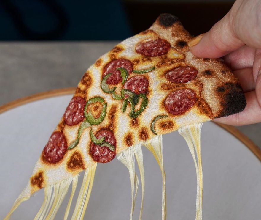 Japanese Artist Makes Embroidery So Realistic That It Makes You Want To Eat It