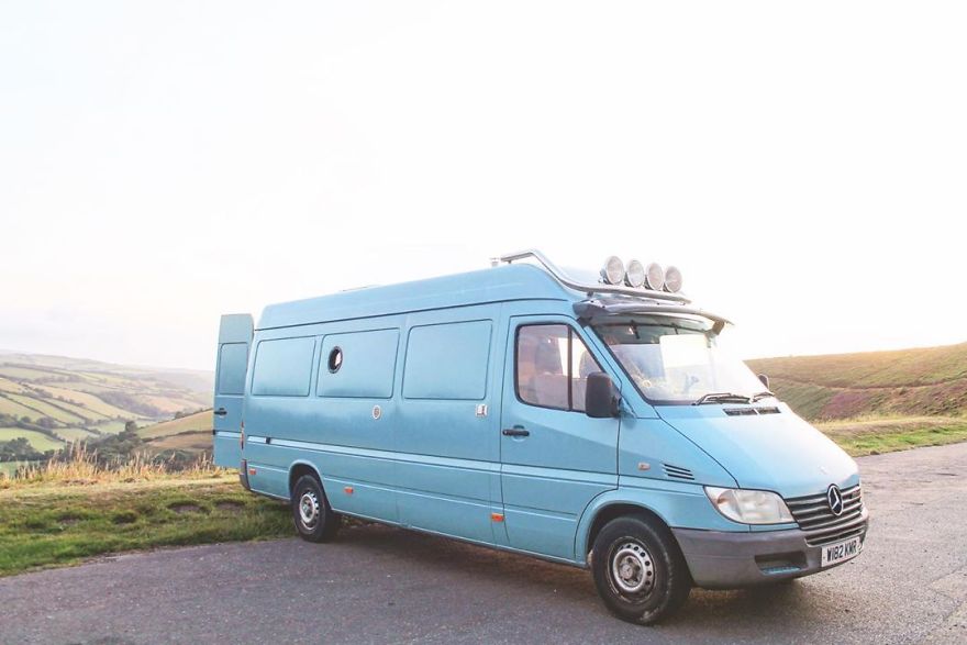 Living In Tiny House On Wheels Off Grid | &pound;3000 Sprinter Van Conversion.