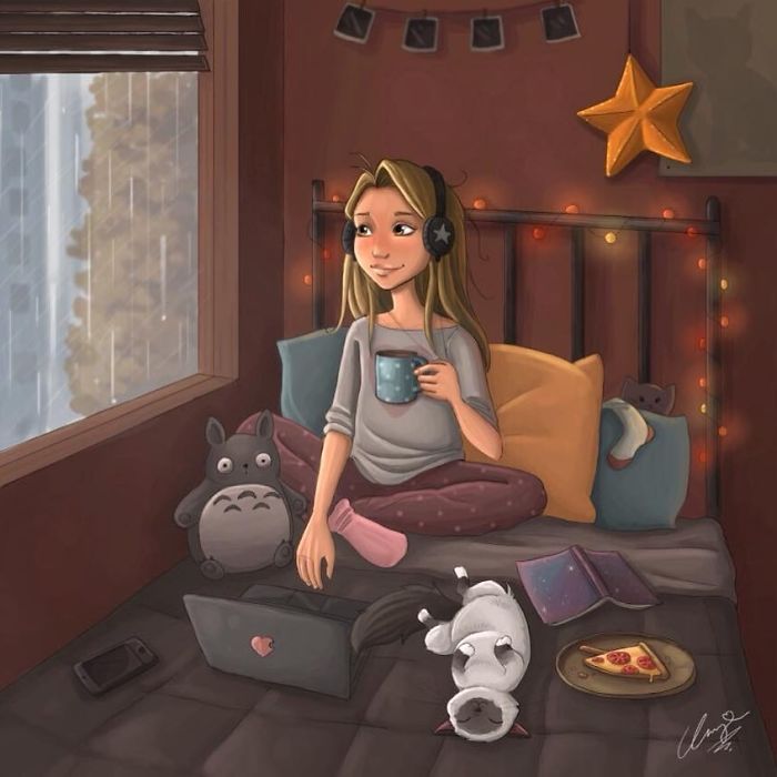 Artist Illustrates His Everyday Life With His Cats And Shows That They Are More Than Companions