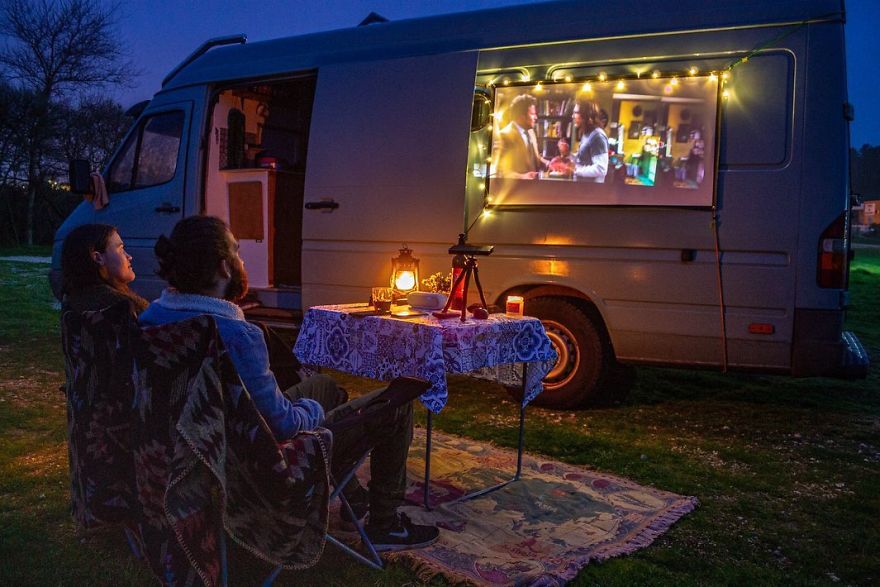 Living In Tiny House On Wheels Off Grid | &pound;3000 Sprinter Van Conversion.