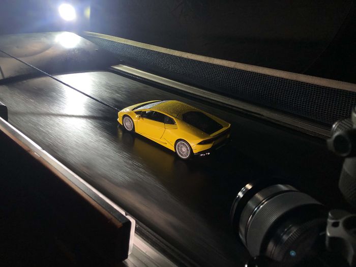 Car Photographer Stuck At Home Due To Coronavirus Pandemic Does A Stunning Photoshoot With A Toy Car