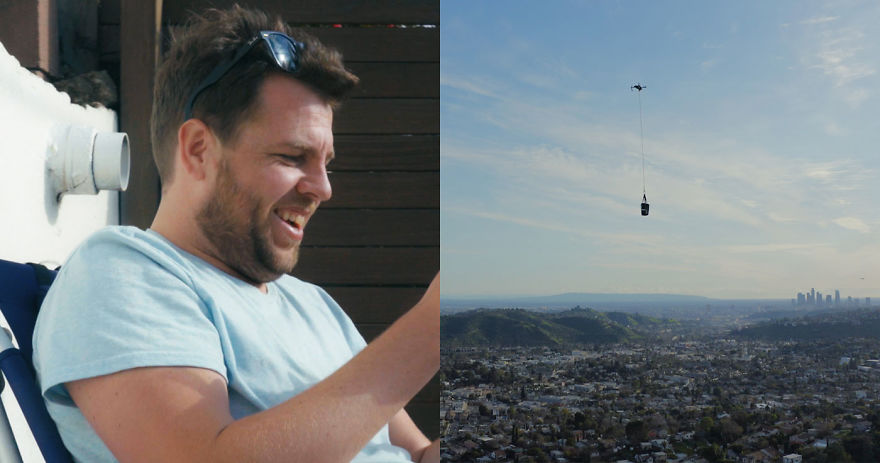 This Guy Used His Drone To Deliver A Burrito To Himself