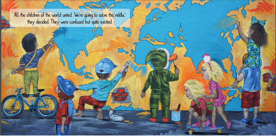Artist Takes Kids On An Imaginary Trip Around The World During The Pandemic