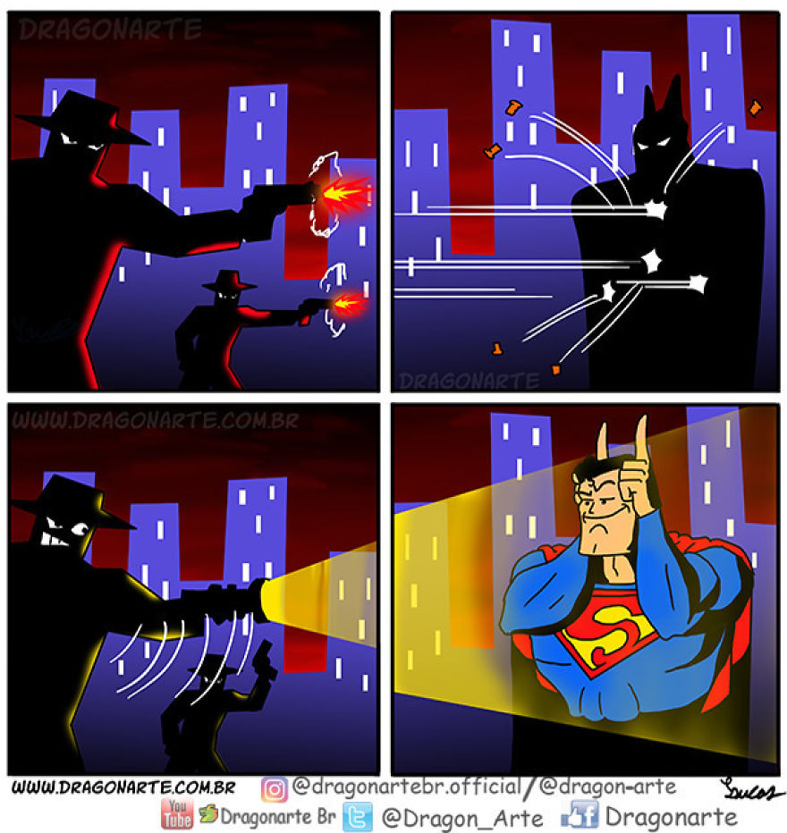 Artist Shows The Daily Lives Of Our Favorite Superheroes And The Result Is Hilarious