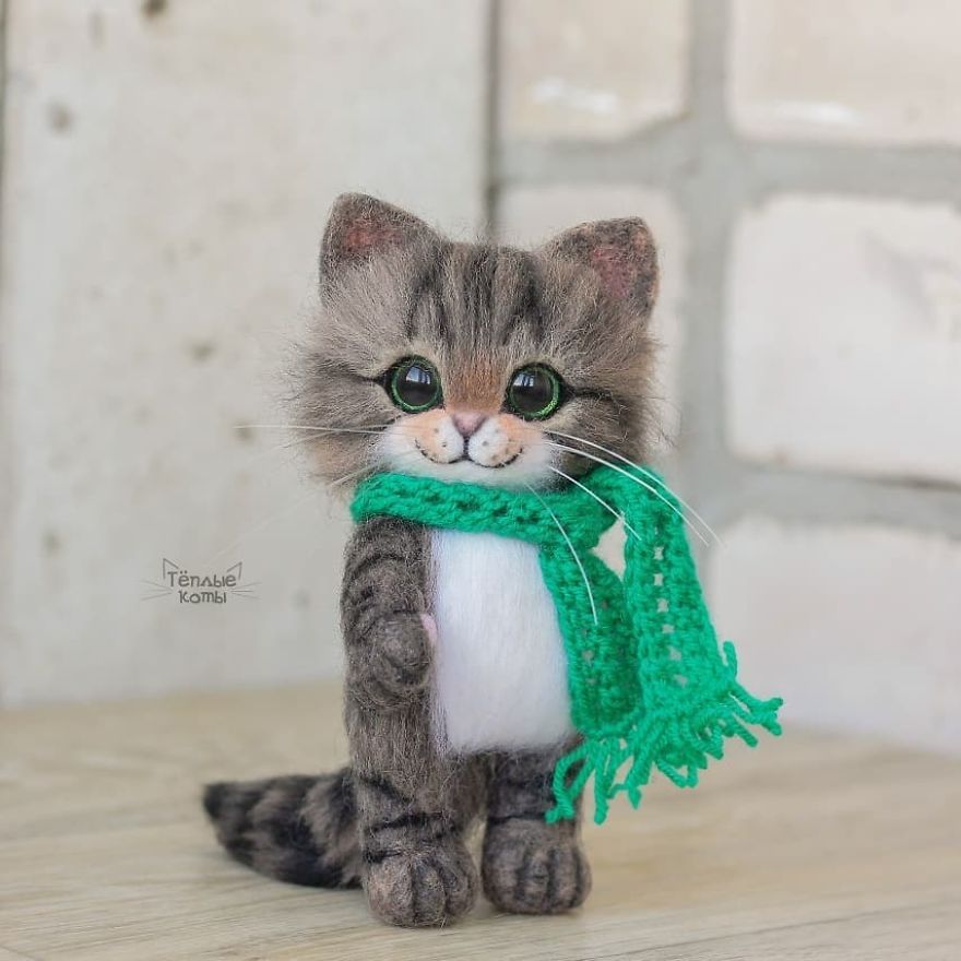 Russian Artist Produces Kittens Made Of Wool So Cute You Will Want One