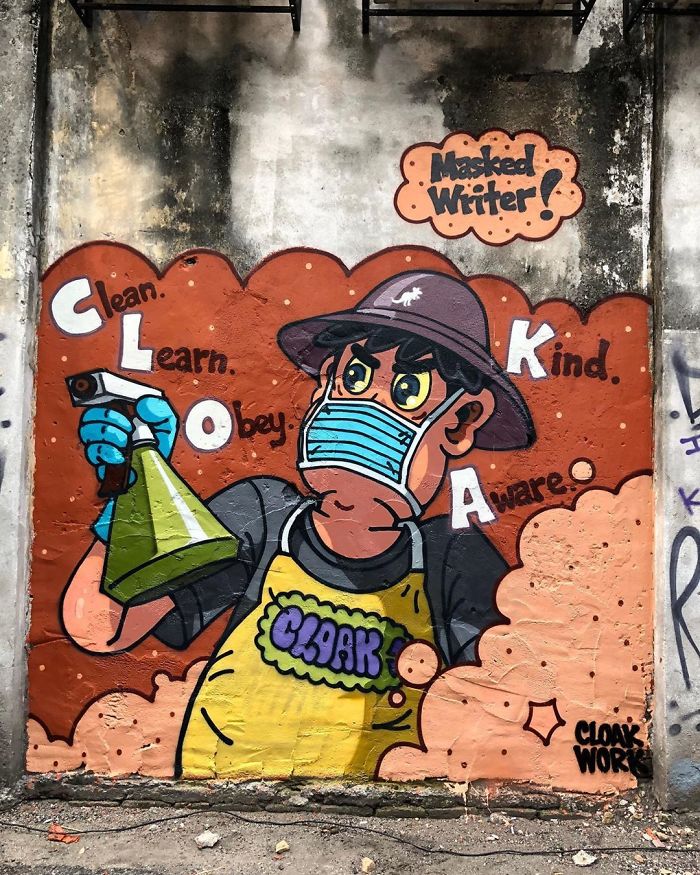Masked Writer, Malaysia. Artist: Cloakwork