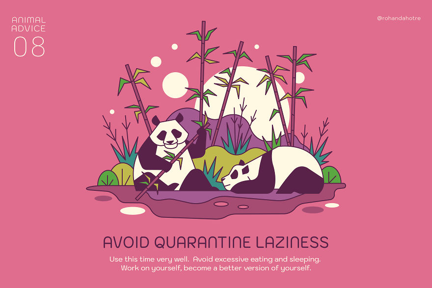 9 Illustrations I Created With Animals Giving Advice On The Pandemic And Quarantine