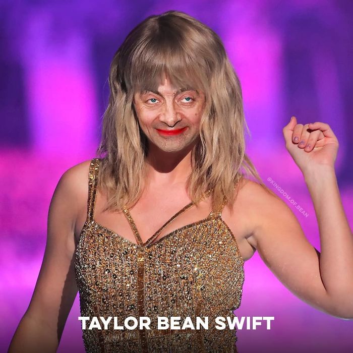 Taylor Swift como Mr. Bean