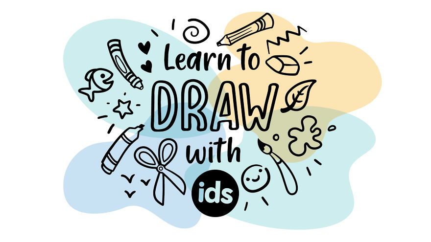 Be Less Bored At Home! We Made A Cute Drawing Tutorial For Kids Using Whatever Resources We Had At Home.