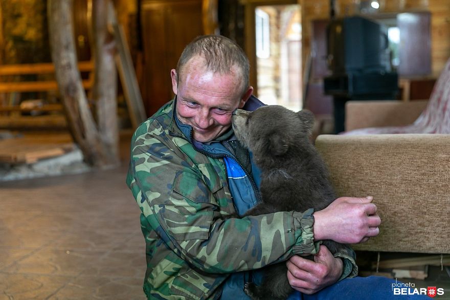 Bear Cub Wanders Onto A Farm And Authorities Suggest Putting Her To Sleep But This Man Decides To Raise Her