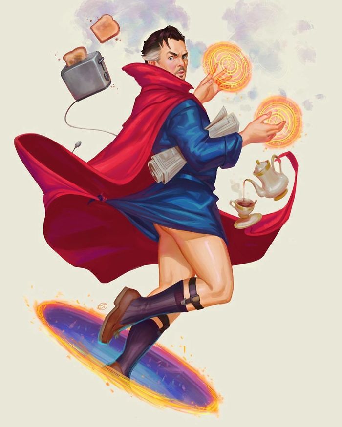 You/'re My Kryptonite! Sexy Superman PinUp Drag Artwork Print Giclee Art