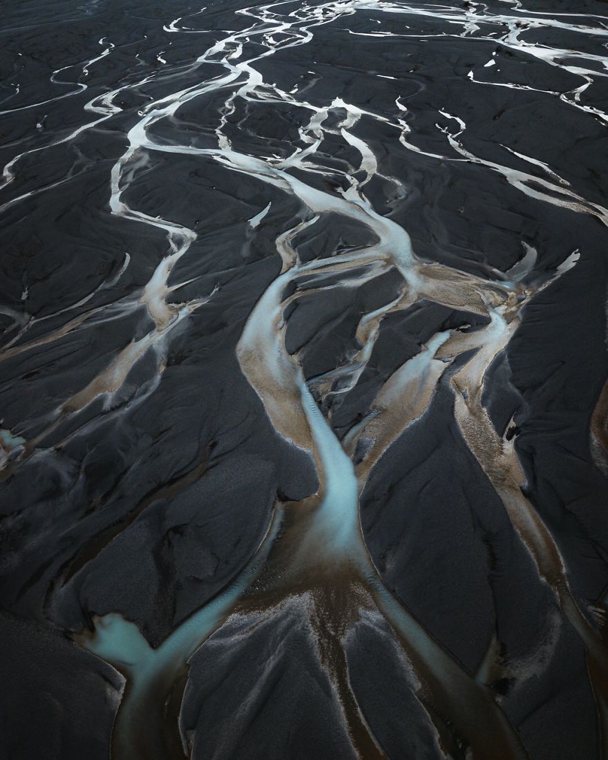 Braided Rivers In New Zealand