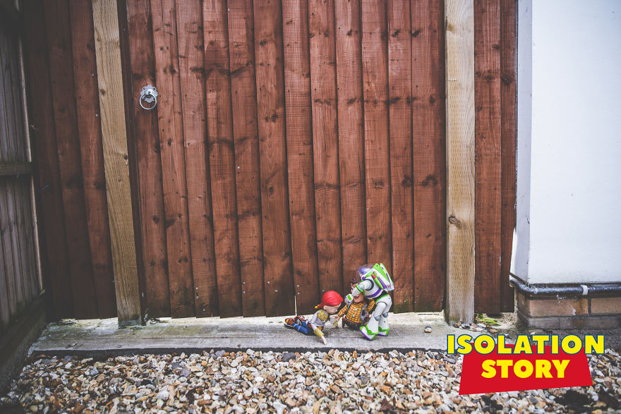 I've Decided To Capture Visual Stories With My Children's 'Toy Story' Toys During Isolation