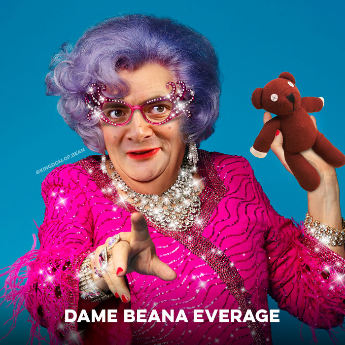 Edna Everage como Mr. Bean