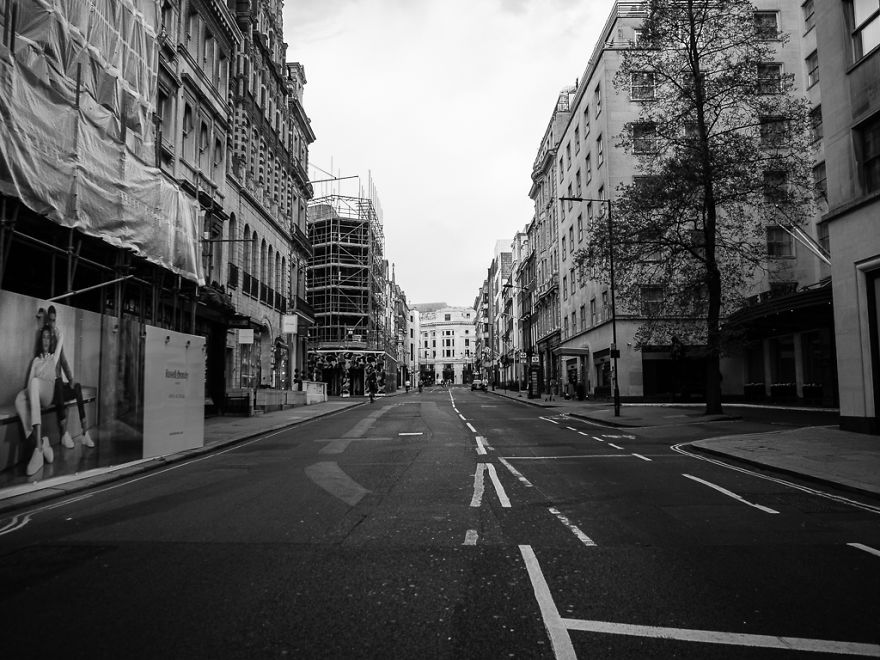 Deserted Streets Of London In The Lockdown