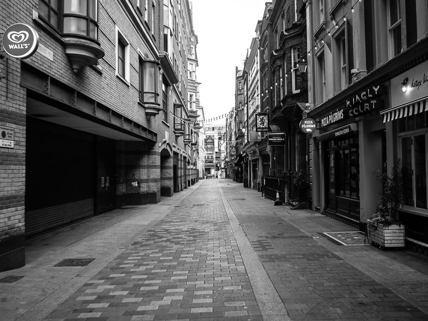 Deserted Streets Of London In The Lockdown