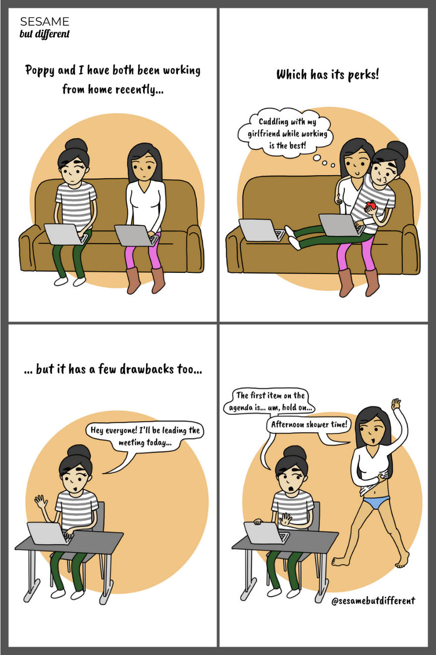 30 Cute And Heartwarming Lesbian Comics About My Relationship With My  Girlfriend | Bored Panda