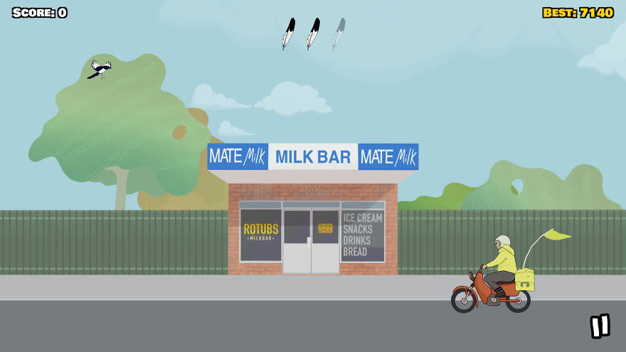 I Made A Game Called Swoopy Boi. You're A Magpie That Swoops Posties, Hipsters, And Other Characters I Made A Game Called Swoopy Boi. You're A Magpie That Swoops Posties, Hipsters, And Other Characters