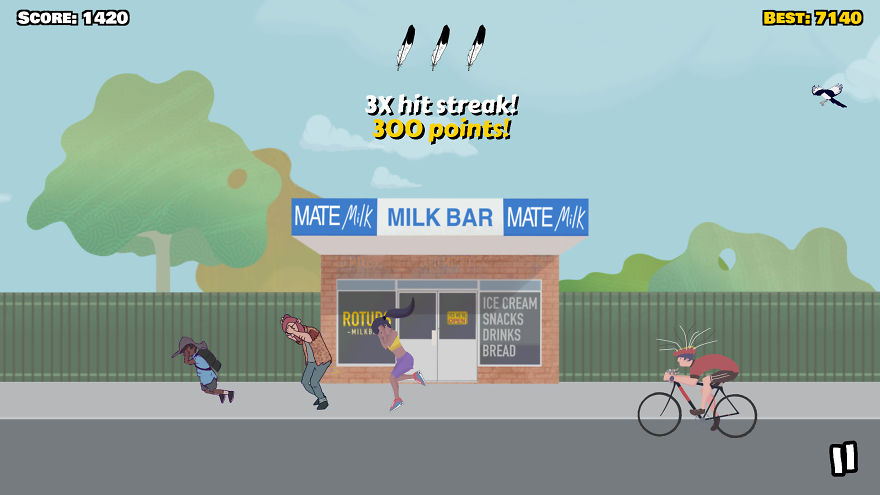 I Made A Game Called Swoopy Boi. You're A Magpie That Swoops Posties, Hipsters, And Other Characters I Made A Game Called Swoopy Boi. You're A Magpie That Swoops Posties, Hipsters, And Other Characters