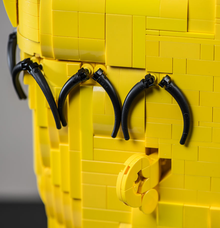 LEGO Homer Simpson Head Sculpture LEGO Homer Simpson Head Sculpture