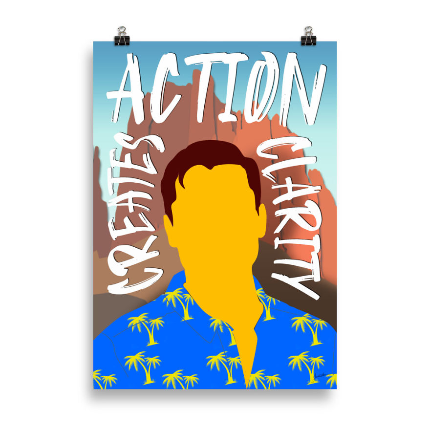 I Needed Some Inspiration While Working Form Home, So Made Posters Of Entrepreneurs To Keep Me Motivated.