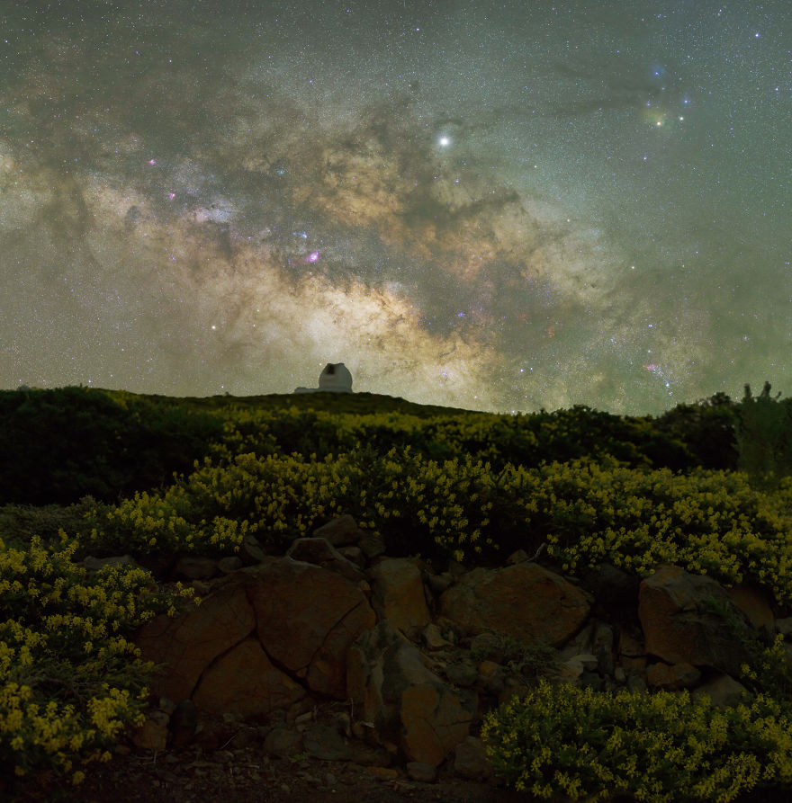 I Worked On A Building Site During Daytime To Explore The Infamous Night Sky Of La Palma At Night With My Camera