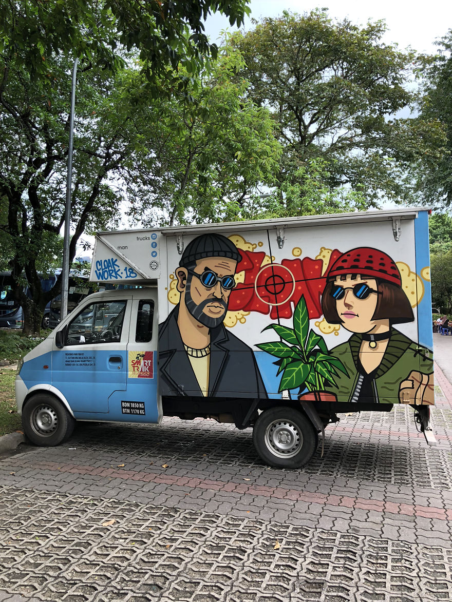 I Decorated Food Trucks With Colorful Graffiti