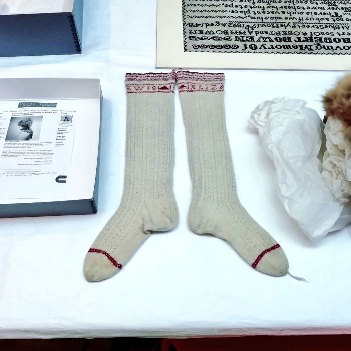 These 'Death Stockings' Were Made By Eliza Lewis In 1850