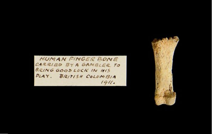 Human Finger Bone Used By A Gambler To Bring Good Luck