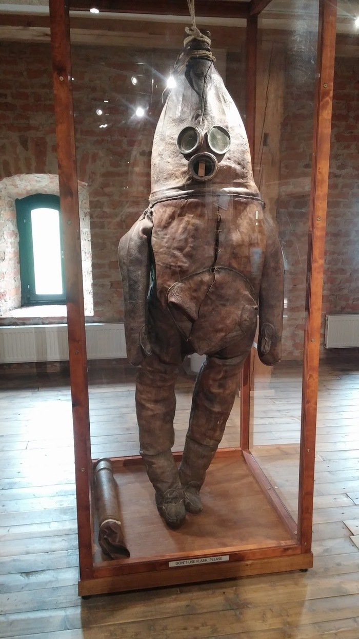 Finnish Raahe Museum's 18th Century Diving Suit