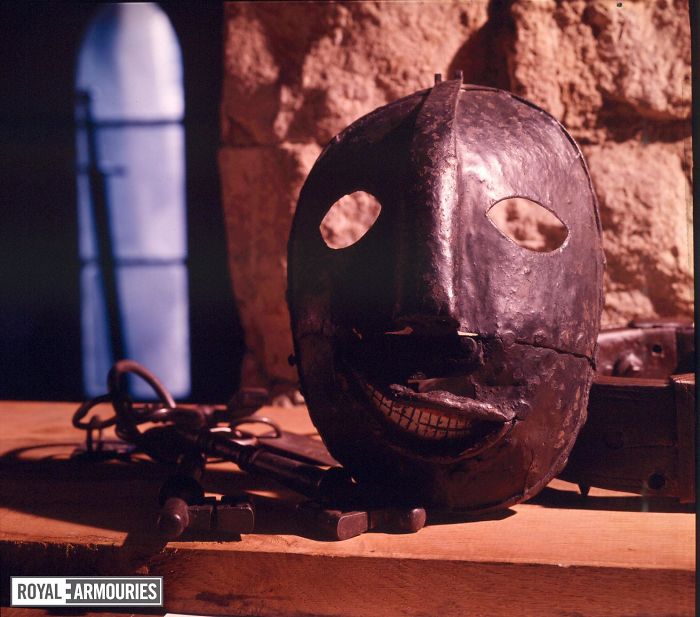 An Iron Mask That Was Displayed In The Tower Of London As An Excecutioner's Mask