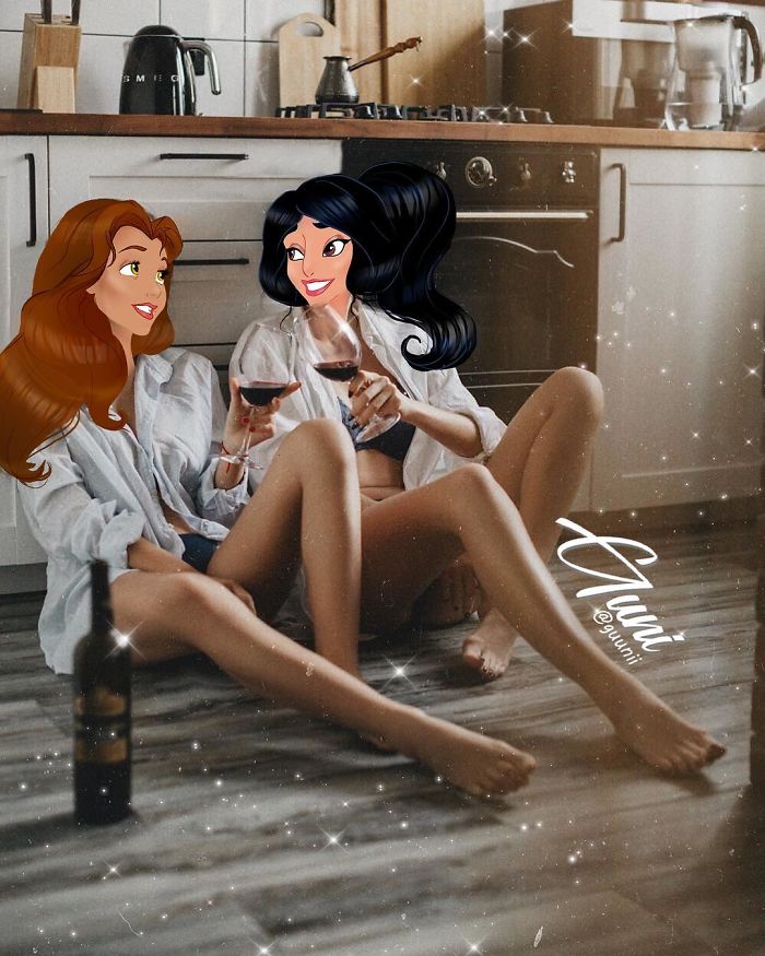 Russian Artist Takes Disney Princesses To Live Great Love In The Real World