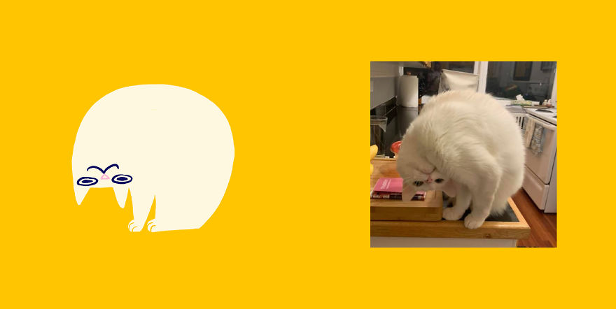 Quarantined Illustrator + Weirdly Shaped Cats = ??