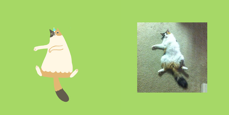 Quarantined Illustrator + Weirdly Shaped Cats = ??