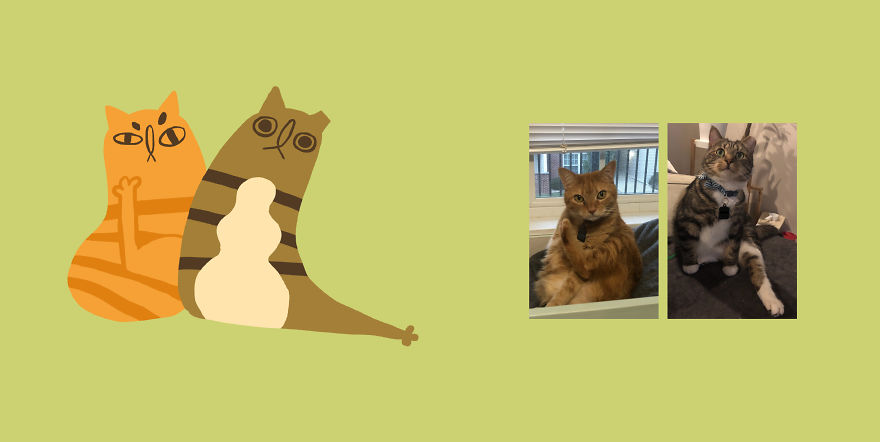 Quarantined Illustrator + Weirdly Shaped Cats = ??