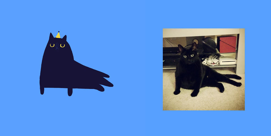 Quarantined Illustrator + Weirdly Shaped Cats = ??