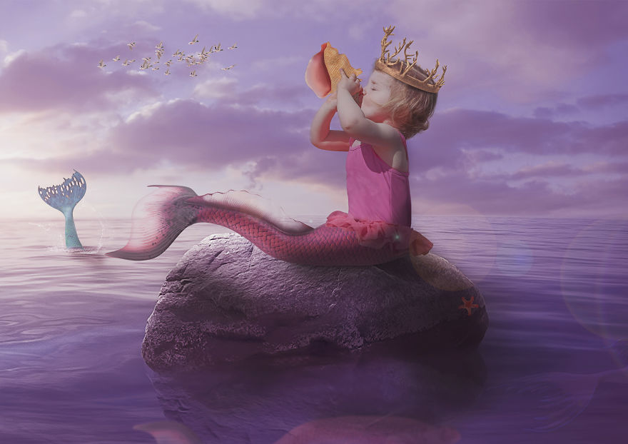 I Turned My Daughter Into A Mermaid (6 Photos)