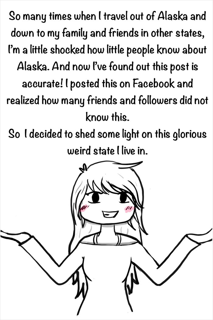 Surprised By How Little Americans Know About Alaska, This Artist Creates A Compilation Of The Coolest Facts About This State