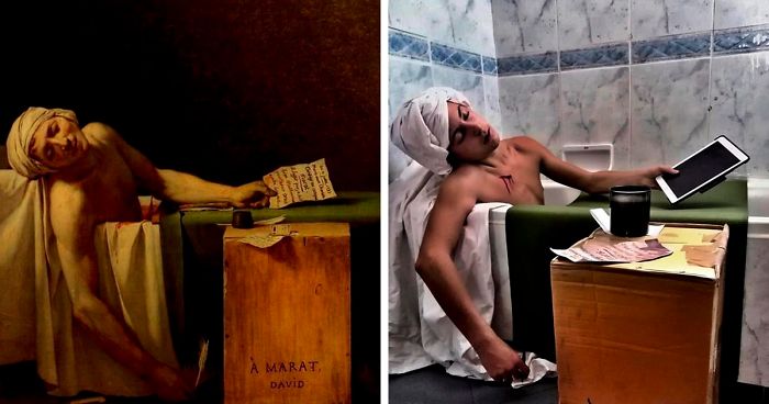 People Are Recreating Famous Paintings In This Spanish Facebook Group, And Here Are 30 Of The Best Ones