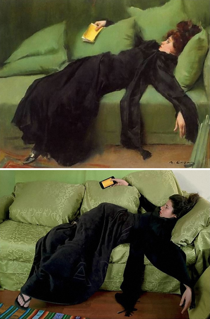 [10 photos] People are recreating famous paintings from Museum at Home 5