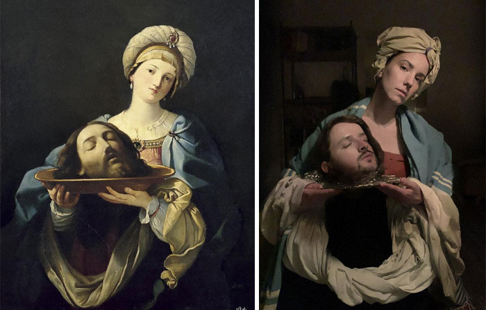 [10 photos] People are recreating famous paintings from Museum at Home 4