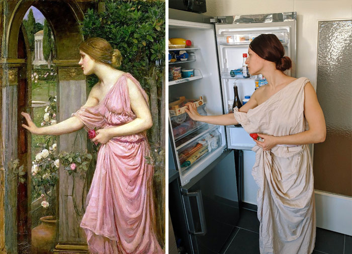 Our Entry: Psyche Opening The Door Into Cupid's Garden By John William Waterhouse