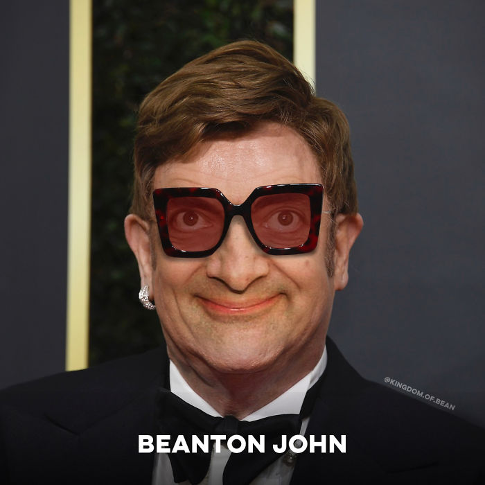 Elton John como Mr. Bean