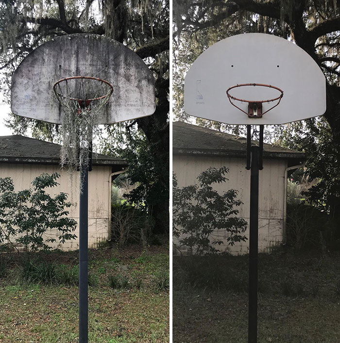 Before And After. Just Need A New Net Now