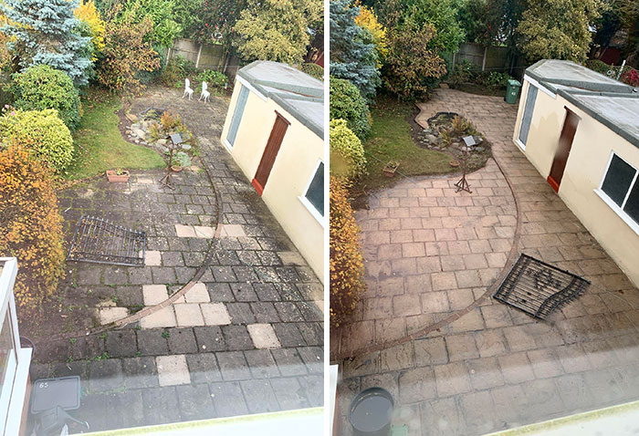 So I Recently Moved Into My First Home, And Thought “I Wonder What A Jet Wash Could Do To The Garden, One Karcher K7 Later