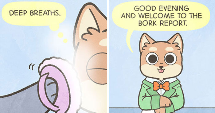 Artist Illustrates Dogs Reporting On Events Important In Daily Pup World In Her 14 Comics